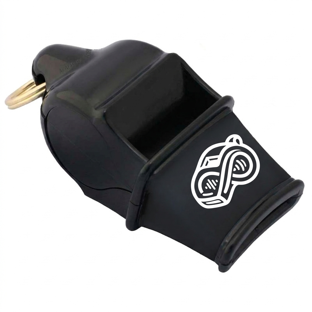 Black RefLife Whistle